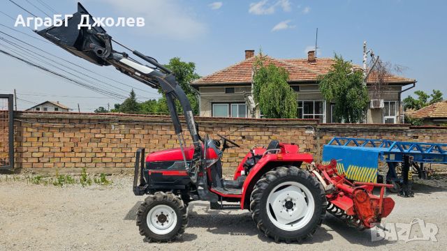 Японски трактор Mitsubishi MTR250 с челен товарач и фреза, 4x4, 25 кс., АграБГ Джолев, снимка 3 - Селскостопанска техника - 46141059