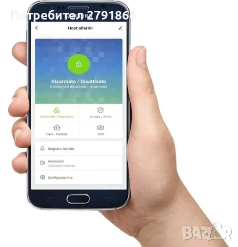 ИТАЛИАНСКА АЛАРМА - Безжична домашна аларма мод. MICRO TOUCH,WiFi аларма,Поддържа GSM и 4G SIM SMART, снимка 3 - Други - 48337546