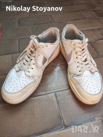 beige brown custom low air jordan 1x, снимка 2 - Кецове - 46716967