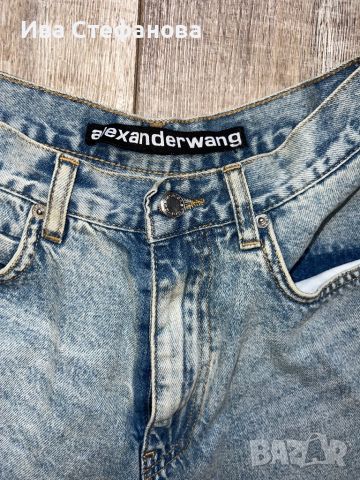 Нови дънкови широки тип пеперуда  къси панталони Alexander Wang, снимка 4 - Къси панталони и бермуди - 46758430