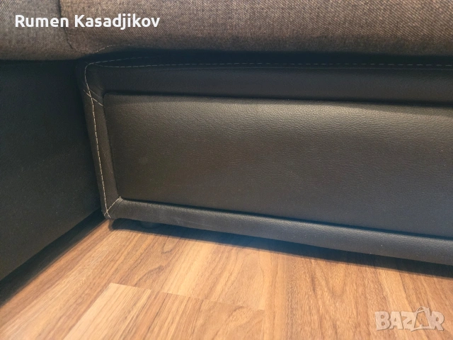 масивни дивани корпус естествена кожа и възглавници от текстил , снимка 3 - Дивани и мека мебел - 53255138