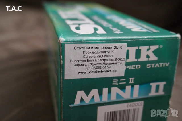 SLIK mini II  статив, снимка 3 - Чанти, стативи, аксесоари - 53106322