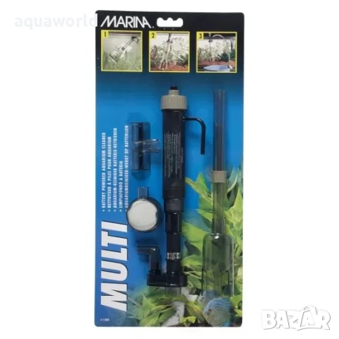 "ПРОМОЦИЯ" Уред за почистване на аквариуми MA Multi Vac Gravel Cleaner 3 in 1 с батерии, снимка 2 - Оборудване за аквариуми - 50561617