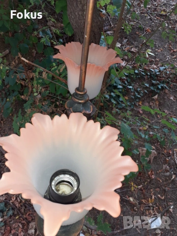 Страхотен български меден абажур полюлей, снимка 5 - Антикварни и старинни предмети - 53461017