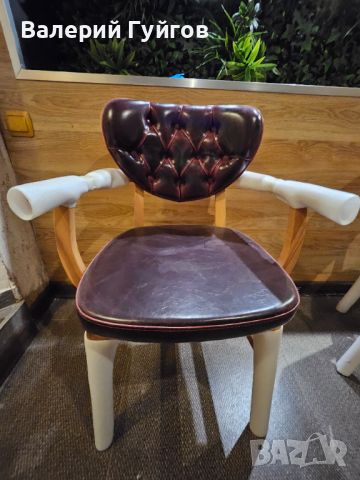 Столове естествена кожа , снимка 1 - Столове - 45478499