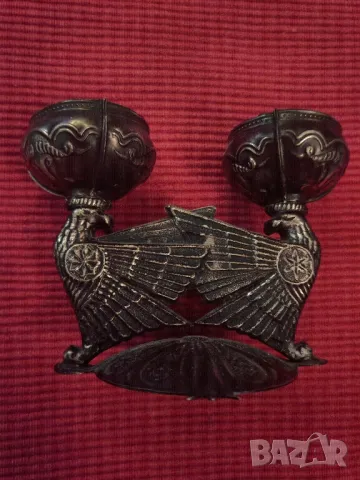 Стар свещник Армения. , снимка 4 - Антикварни и старинни предмети - 49436040