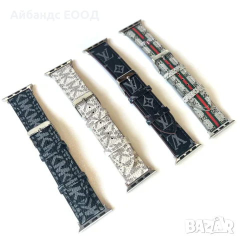 Каишки от ЕКО кожа Louis Vuitton за Apple Watch Ultra/SE/11/10/9/8/7/6/5, снимка 5 - Каишки за часовници - 51132976