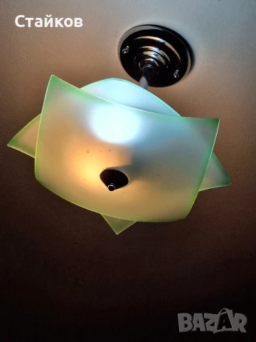 Полилей 3 крушки,инокс,български, снимка 2 - Други стоки за дома - 50539269