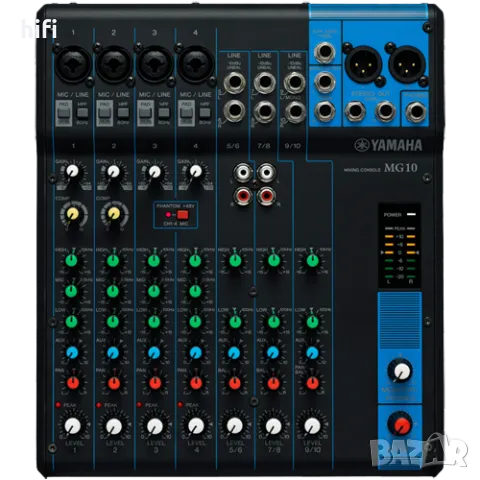 Смесителен пулт Yamaha MG10, снимка 1 - Ресийвъри, усилватели, смесителни пултове - 49236059