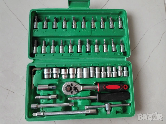 Гедоре 46pcs, комплект гедоре 46 части, инструменти
