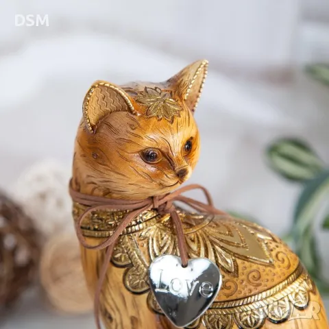 Нова Статуетка Котка Декорация Коте 25см, снимка 2 - Статуетки - 49496038