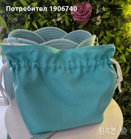 Ръчно изработена чанта с перлена дръжка , снимка 5 - Чанти - 50986320