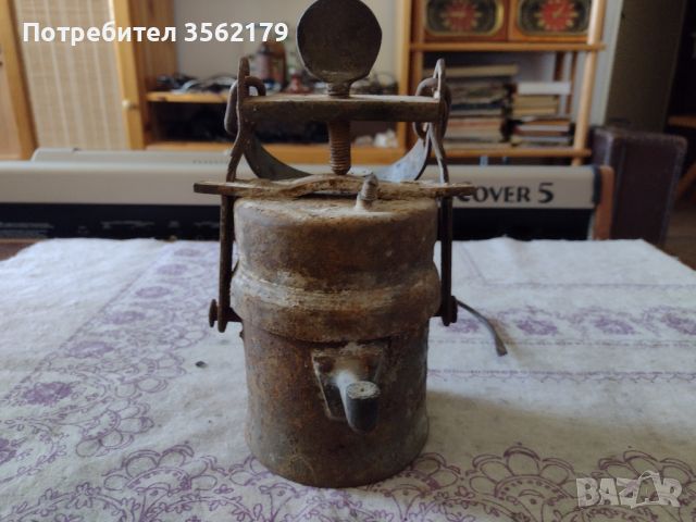 Стара карбитна лампа, снимка 6 - Антикварни и старинни предмети - 45684513