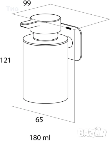 Диспенсър за течен сапун Tiger Colar 180мл. Произведен от неръждаема стомана, снимка 6 - Други - 53715663