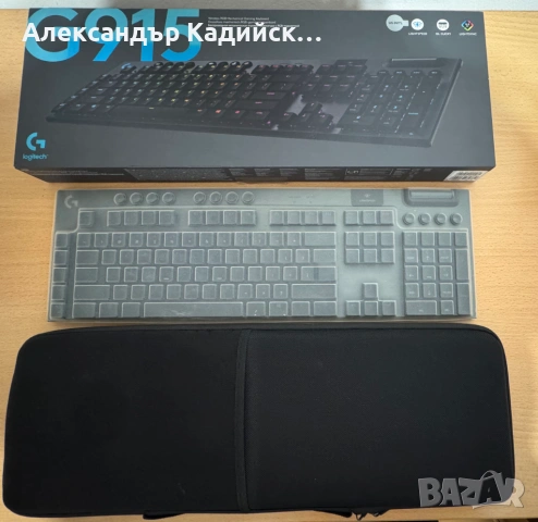 Logitech G915 LIGHTSPEED Механична Gaming Клавиатура, Clicky, снимка 2 - Клавиатури и мишки - 54007247