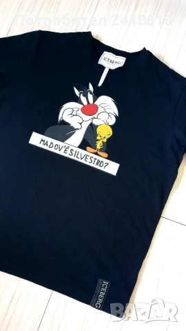 ICEBERG Stretch Cotton Slim Fit Mens Size L  ОРИГИНАЛ! Мъжка Тениска!, снимка 14 - Тениски - 53864512