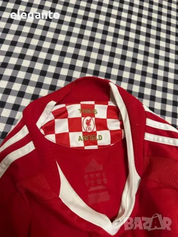 Adidas Liverpool 2008 Home Футболна Тениска Мъжка Л размер, снимка 9 - Тениски - 48396027