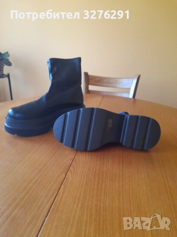 Черни боти р.41, снимка 2 - Дамски боти - 52162560