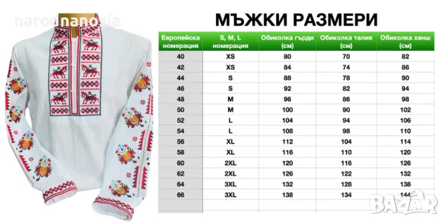 МЪЖКА РИЗА С БРОДИРАНА ШЕВИЦА - Модел 16, снимка 2 - Други - 47183484