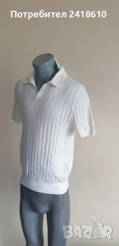 Hugo Boss Baldessarini Knit Памук / Коприна Mens Size M НОВО ! ОРИГИНАЛНА Мъжка  Тениска!, снимка 3 - Тениски - 53877677