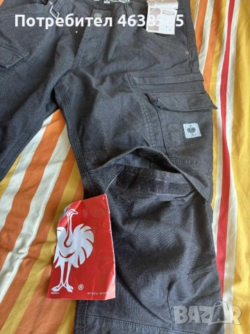 Нов работен дънков карго панталон Engelbert Strauss, снимка 3 - Панталони - 53174857