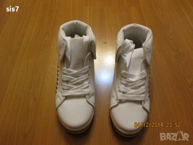 нови бели кецове номер 37 внос от Англия, снимка 3 - Кецове - 51984091