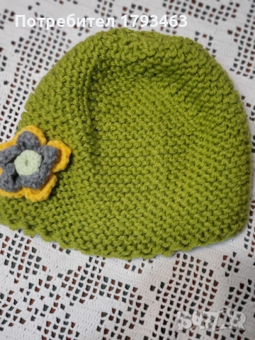 Ръчно плетена мъжка шапка, снимка 5 - Други - 50652209