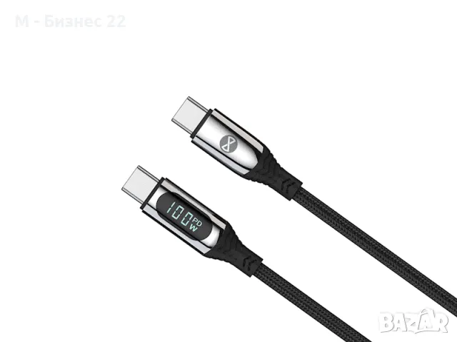 LCD кабел USB-C – Lightning, 27W, 1.0 м, черен – Forever, снимка 3 - USB кабели - 47276114