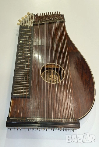 Стара баварска цитра, над 100 годишна, снимка 3 - Струнни инструменти - 53965644