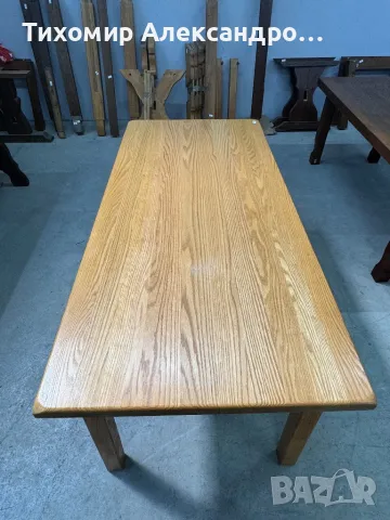 Трапезна маса от дъбов масив, снимка 6 - Маси - 49475211