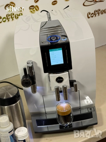 Кафемашина кафе автомат JURA J6 PIANO WHİTE с гаранция, снимка 13 - Кафемашини - 52634394