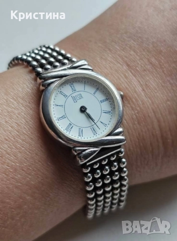 Сребърен часовник на Loisir by Oxette , снимка 2 - Дамски - 52378828