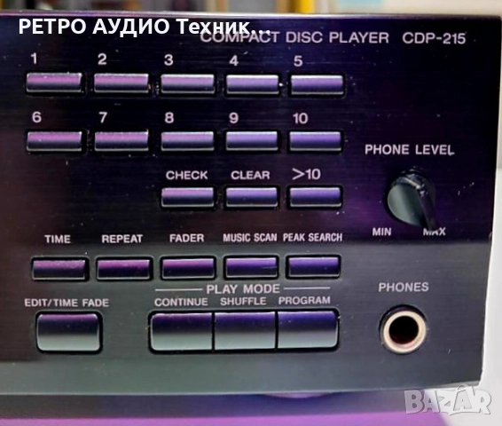 CD-плеър Sony, mod. CDP-215 , снимка 3 - Аудиосистеми - 51859607