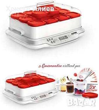 Уред за заквасване на мляко за приготвяне на кисело мляко SEB YG661500 Multidelices Express Yoghurt, снимка 4 - Други - 45350373