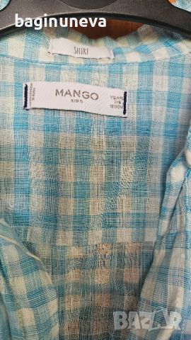 Детски ризи на Манго размер 128, снимка 6 - Детски ризи - 46111390