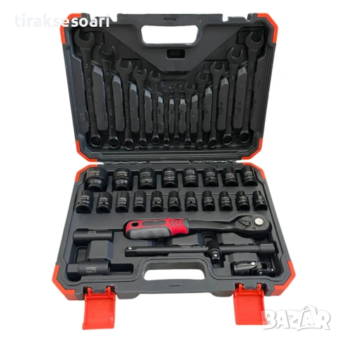 Ударно гедоре 1/2" 37 части STAHLMAYER професионален комплект, снимка 4 - Аксесоари и консумативи - 53905913