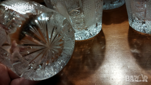Кристални чаши за вода уиски вино ракия , снимка 14 - Антикварни и старинни предмети - 40462725