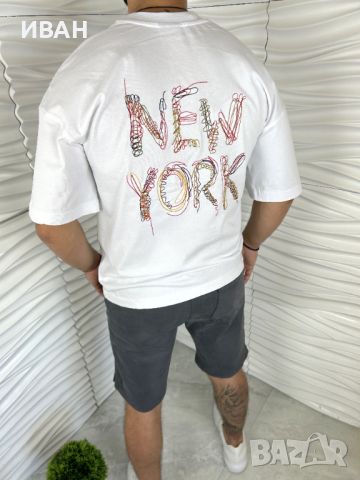 Мъжка тениска в два цвята "New York", снимка 2 - Тениски - 46479500