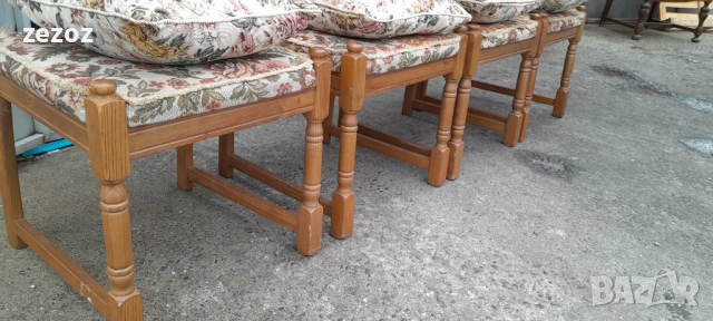 Столове трапезни масив-4бр.№013, снимка 6 - Столове - 52561997