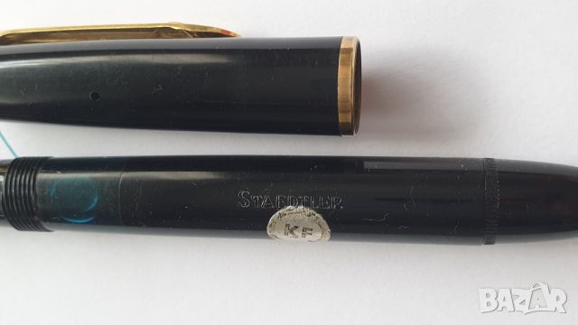 STAEDTLER Винтидж писалка черен целулоид - 14 k златeн писец, снимка 6 - Антикварни и старинни предмети - 45639086