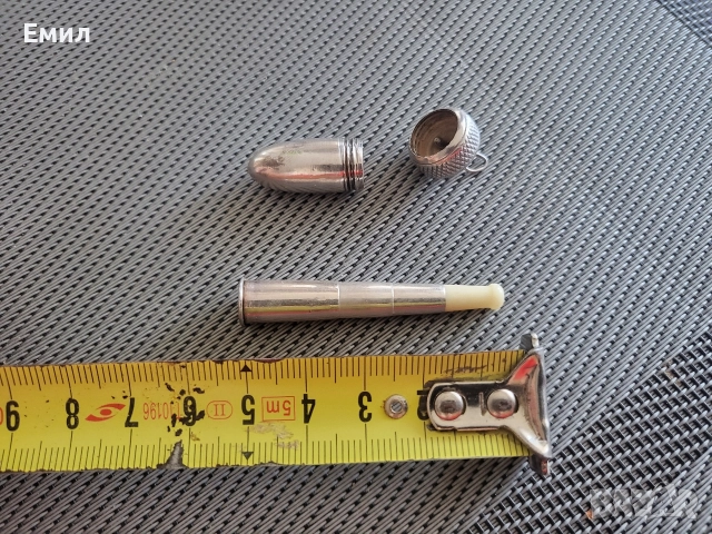 Антикварно сребърно сгъваемо цигаре, снимка 4 - Колекции - 52965619