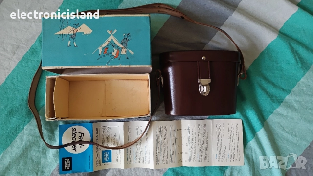 Нов ретро бинокъл Карл Цайс Йена Carl Zeiss Jena Deltrintem 8x30 с кожен калъф, инструкция и кутия, снимка 7 - Други ценни предмети - 51693828