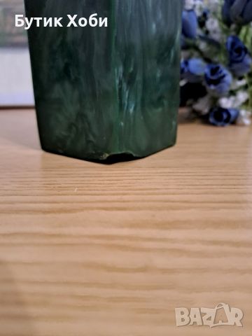 Ретро ваза от каталин ,,малахит,,, снимка 4 - Антикварни и старинни предмети - 45701468
