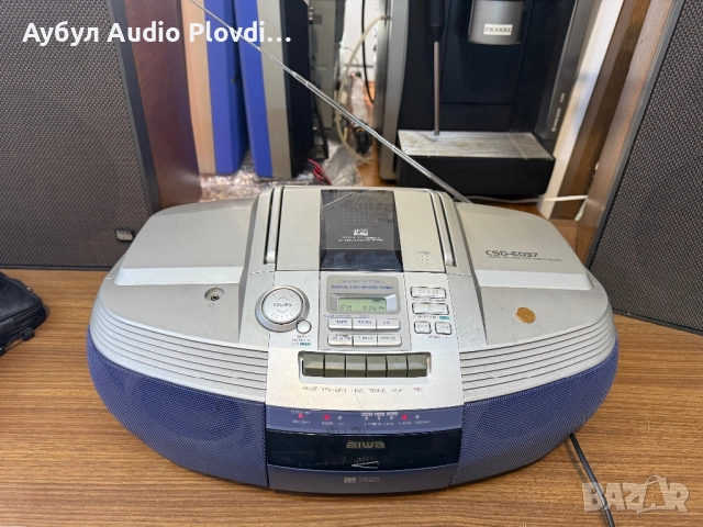 AIWA CSD-ED37 Преносим касетофон, рекордер, CD радио, голям бумбокс, снимка 3 - Радиокасетофони, транзистори - 52174753