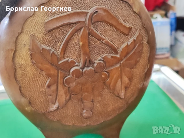 Дървена бъклица, снимка 7 - Антикварни и старинни предмети - 51188306