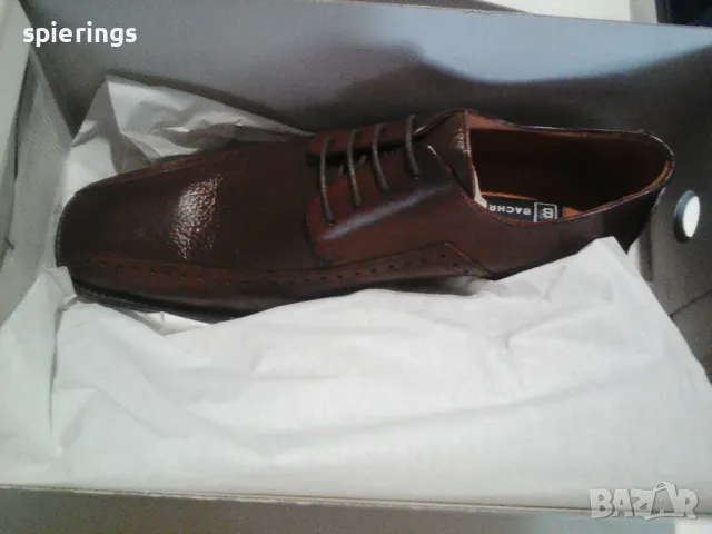 Продавам  мъжки  овувки"Bachrach" Цвят  кафяв  1 чифт размер 10 1/2 .US, снимка 4 - Официални обувки - 50200716