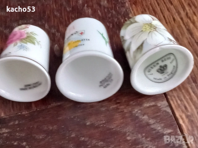 Порцеланови напръстници - 3 броя., снимка 5 - Антикварни и старинни предмети - 53294400
