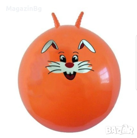 Топка за скачане хоп - хоп , 60 см, С уши 