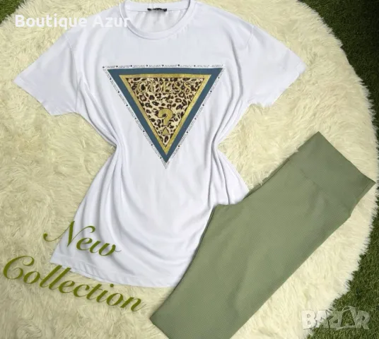 дамски комплекти тениска и къс клин с череши , снимка 7 - Комплекти - 50332047