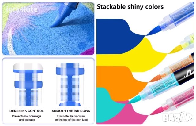 ТОП ХИТ! Акрилни Четкови Маркери за Рисуване и Боядисване в 12, 24, 48, 60, 72 и 120 цвята, снимка 13 - Рисуване и оцветяване - 52168151